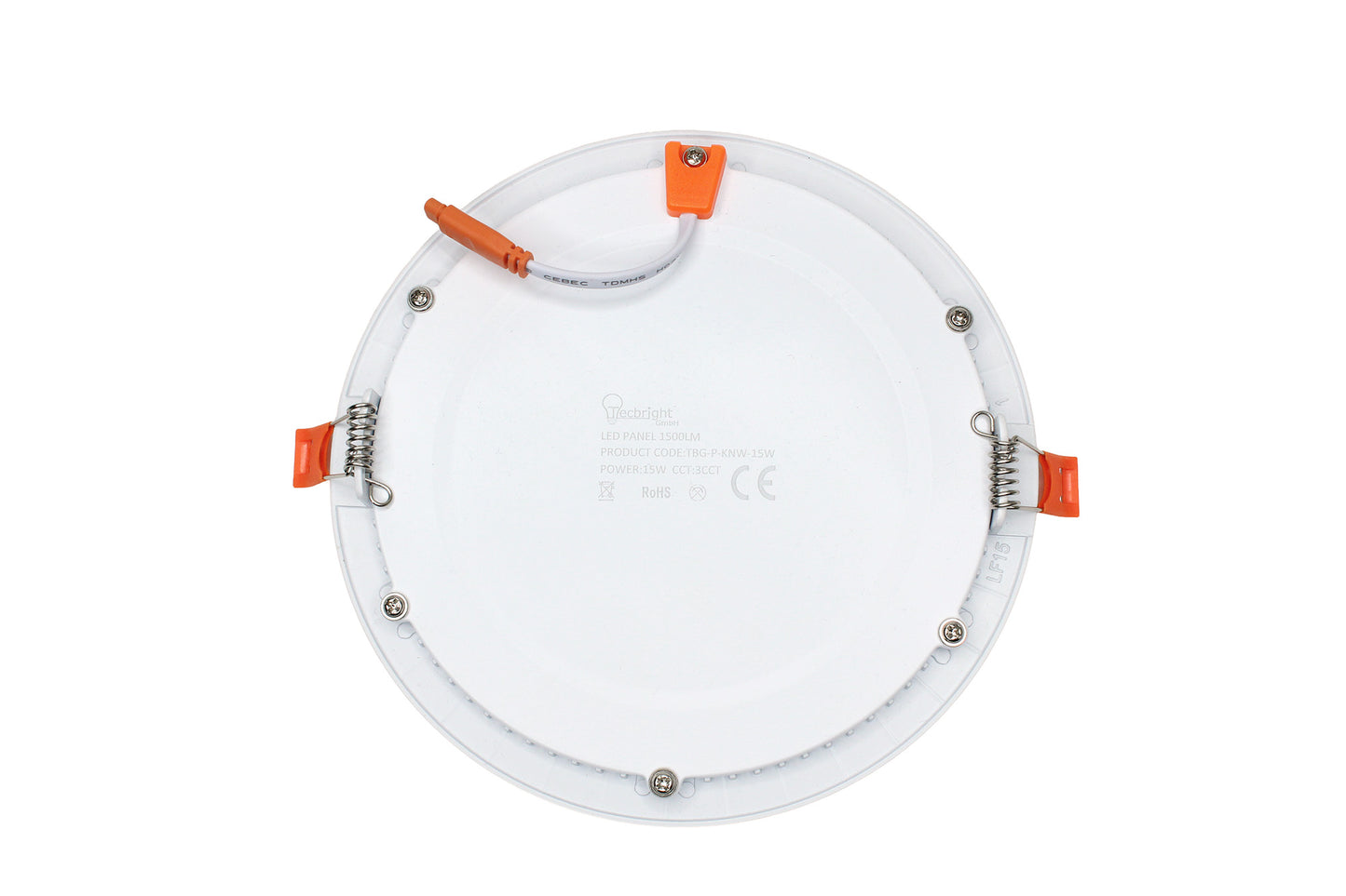 Tecbright LED Einbaustrahler - 15W - ø160mm
