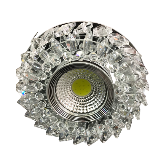 Tecbright #4 LED Einbaustrahler – Kristalloptik, Dual-Light