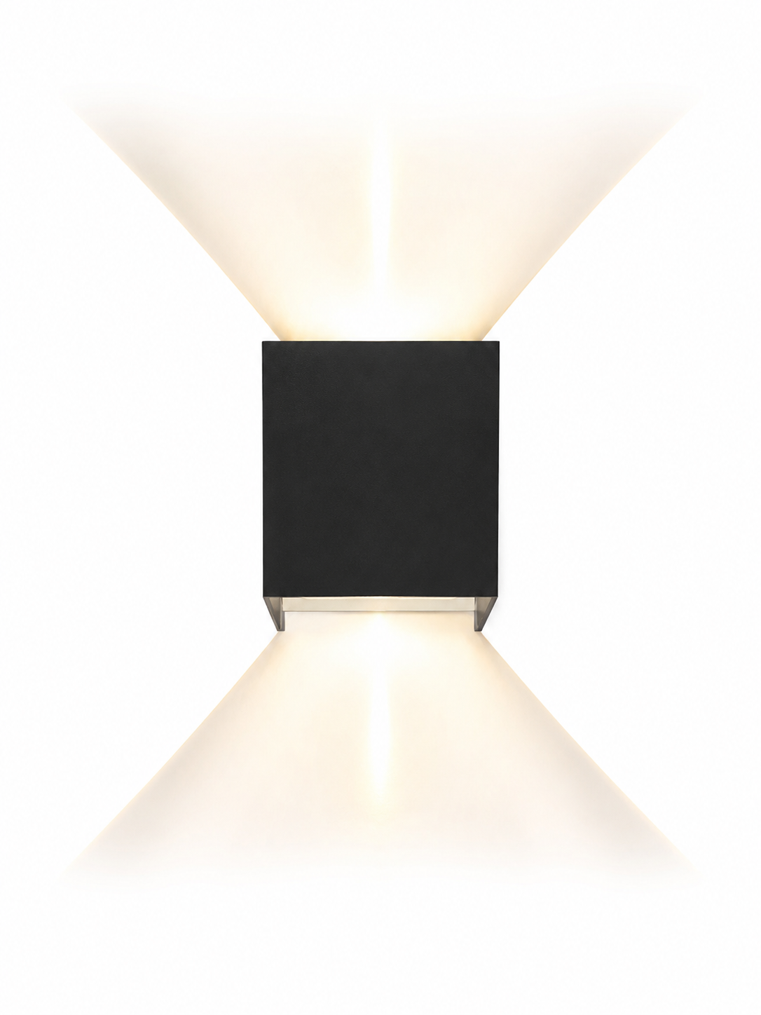 LED Wandleuchte Cube Up & Down – Moderne Außen- und Innenwandleuchte | Schwarz | 6W | Warmweiß 3000K | CRI90 (TBL88TL23)