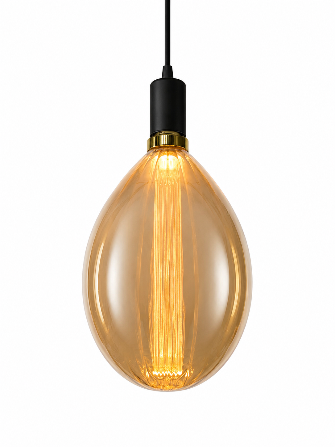 LED Vintage Globe Leuchtmittel E27 Ø 22 cm – 5W, dimmbar, 2200K Extra Warmweiß, 200 Lumen (DG8802-L 5W)