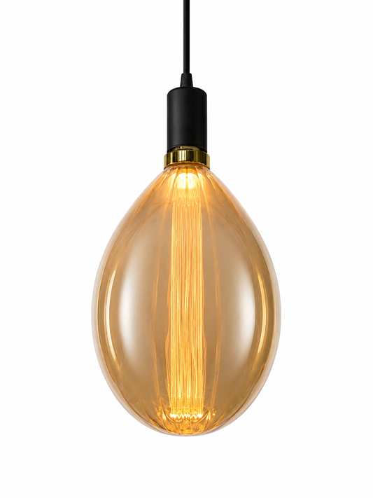 LED Vintage Globe Leuchtmittel E27 Ø 22 cm – 5W, dimmbar, 2200K Extra Warmweiß, 200 Lumen (DG8802-L 5W)