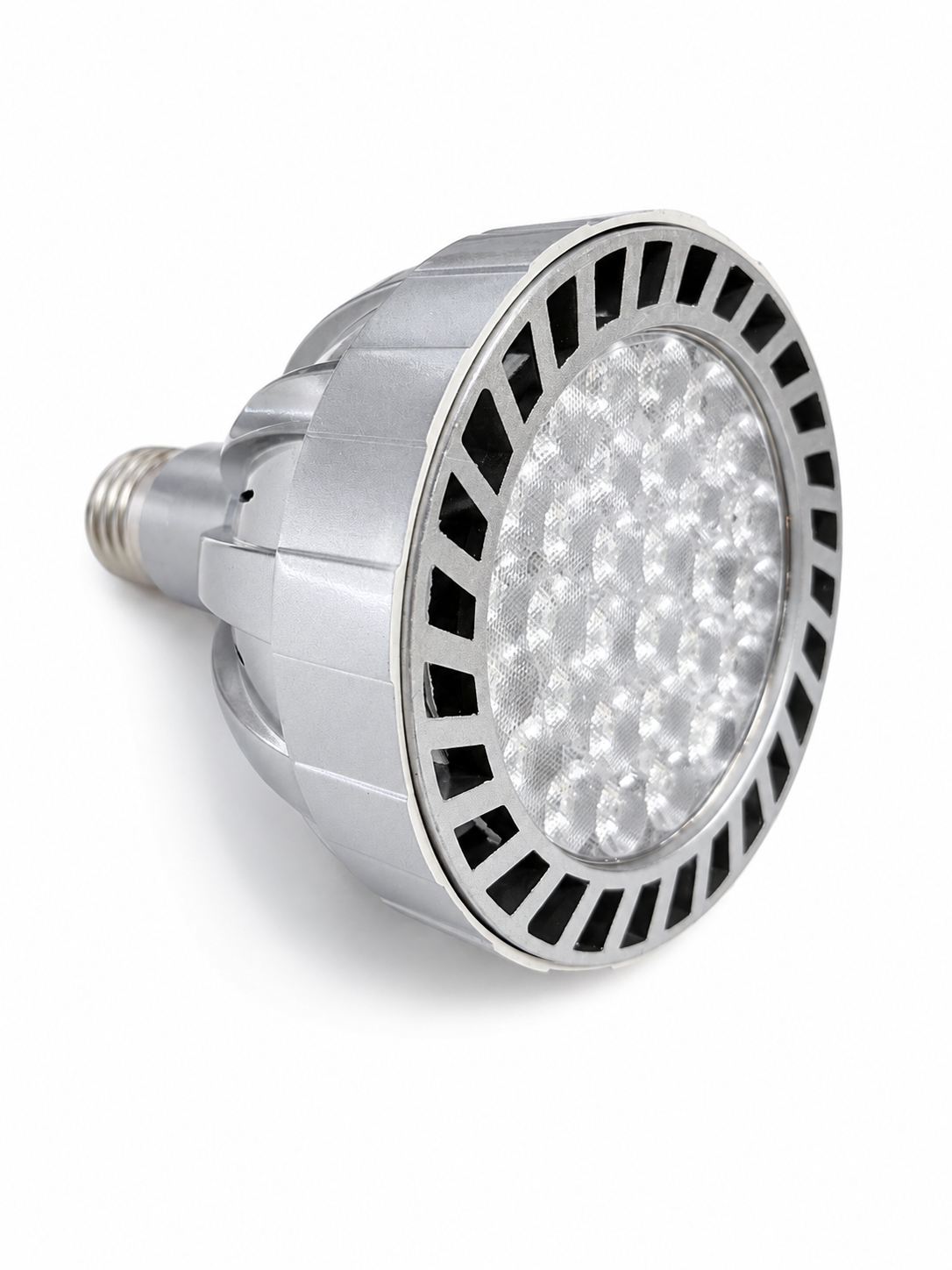 LED High Power Spot E27 – 35W, 6500K Kaltweiß, AC 165–265V, 50/60Hz (P6 Silver)