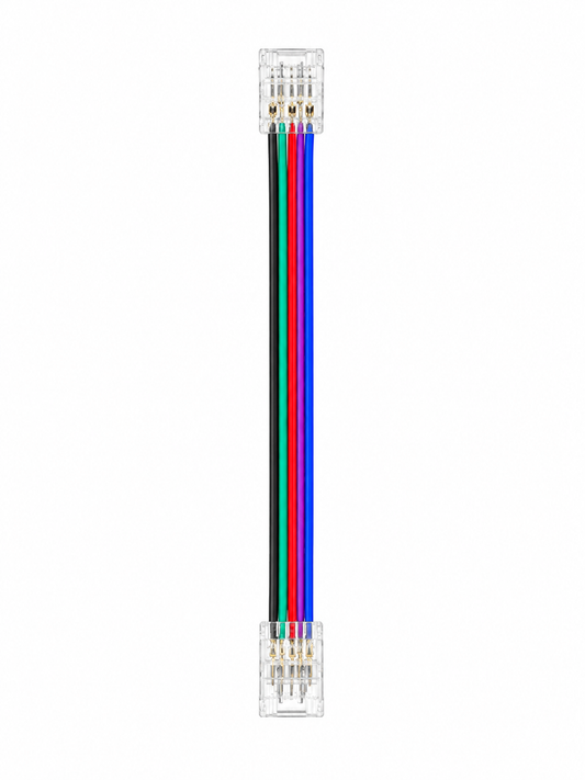 4-poliger RGB LED Strip Verbinder 10 mm – beidseitig – 133 mm