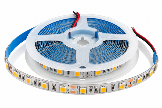 Tecbright LED-Streifen 5050 – 60 LED/m – 3000K Warmweiß – 12V – 15W – 5 m