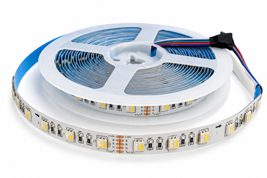 Tecbright LED-Streifen 5050 – 60 LED/m – RGB+W – 24V – 20W – 5 m