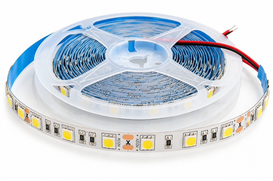 Tecbright LED-Streifen 5050 – 60 LED/m – Kaltweiß – 12V – 12W – 5 m
