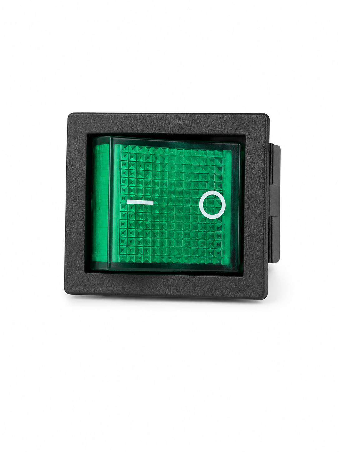 Grüner Wippschalter Ein/Aus mit Beleuchtung – 15A 250V / 20A 125V