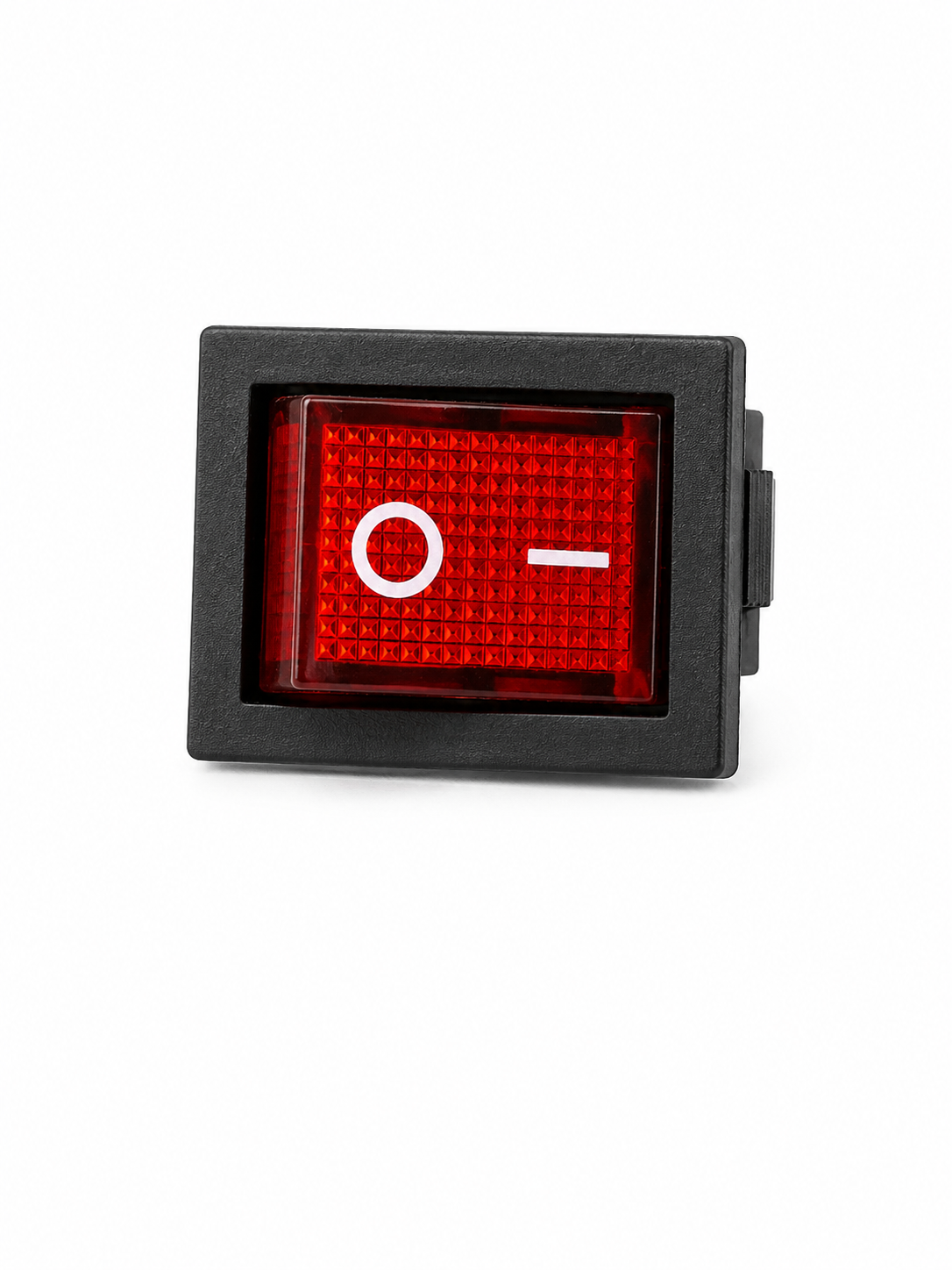 Roter Wippschalter Ein/Aus – 6A 250V / 10A 125V