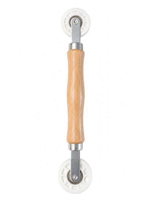 Doppel-Andruckroller / Nahtroller mit zwei Rollenbreiten