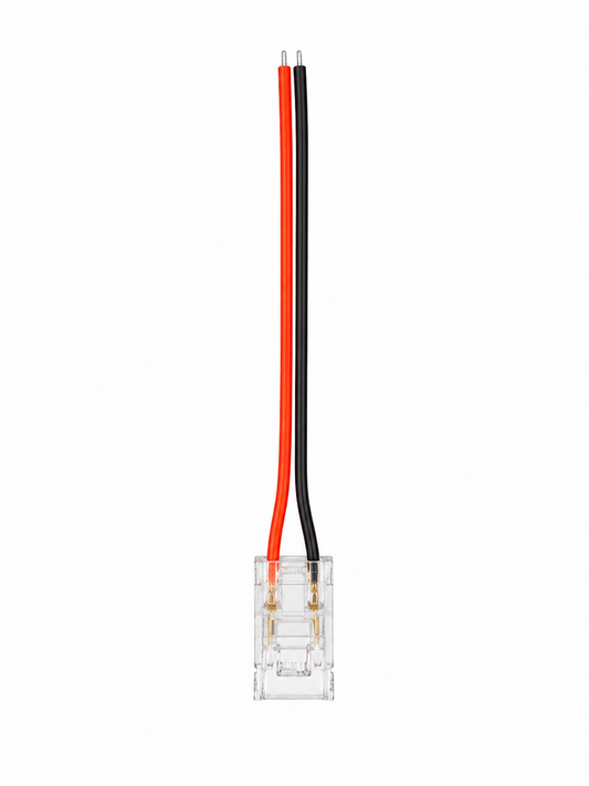 2-poliger LED Strip Anschlussverbinder für 10 mm LED-Streifen mit Kabel ca. 95 mm
