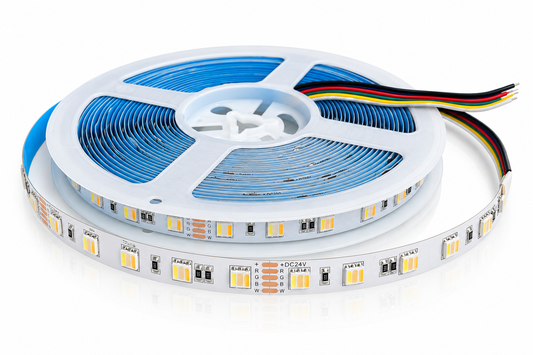 Tecbright LED-Streifen 5050 RGB+CCT – 60 LED/m – 24V – 10 m