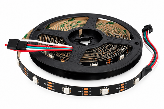 Tecbright WS2812 RGB LED-Streifen – 30 LED/m – 5V – 9W – 5 m – 10 mm