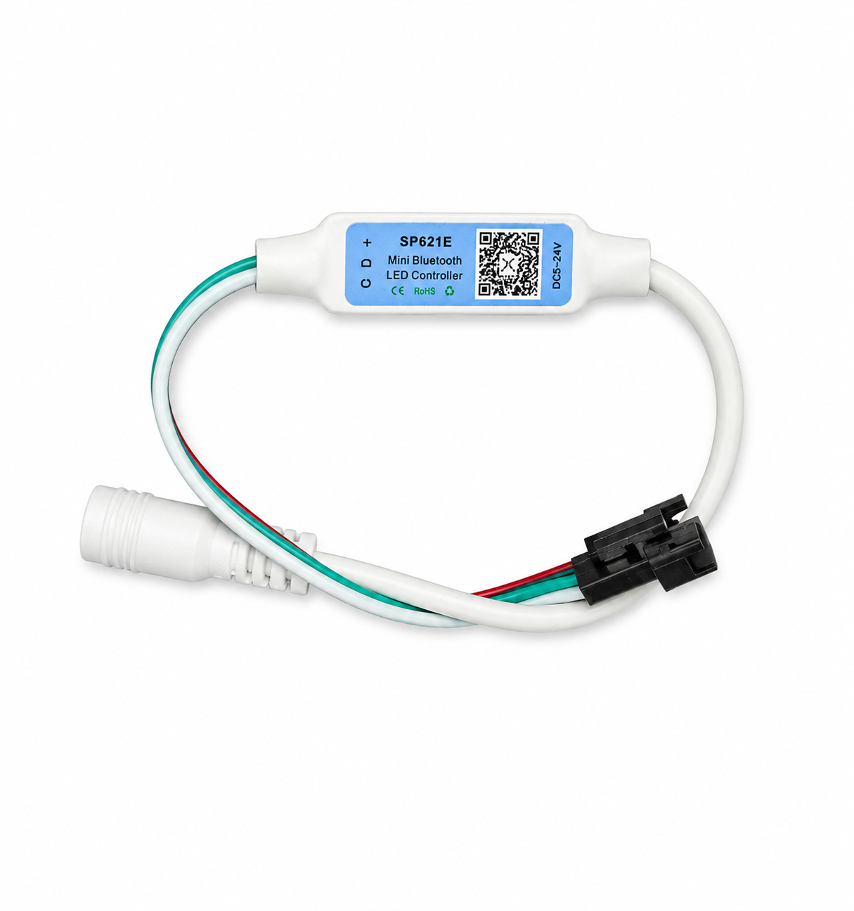 SP621E Mini Bluetooth LED Controller 5–24V – App-Steuerung für adressierbare RGB LED-Streifen