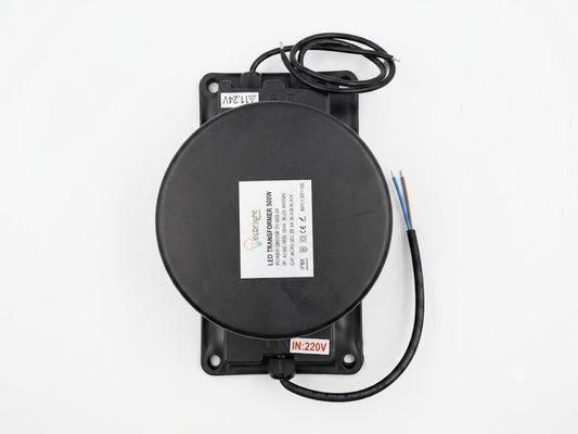 Wasserdichter LED-Transformator 500W | IP68 Outdoor-Treiber (DY-500-24) | Eingang 220V auf Ausgang 24V (20.8A)