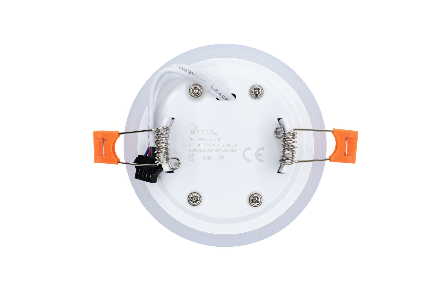 Tecbright LED-Einbaustrahler - Blue Glow |3+3W Kaltweiss + blauer Rand