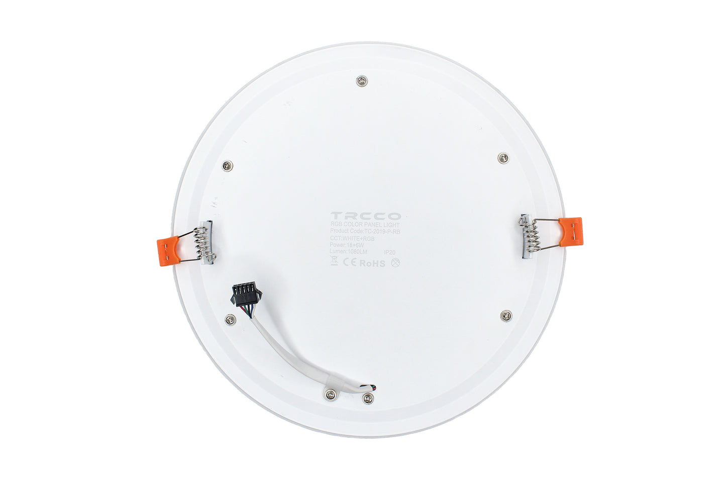 Tecbright LED-Einbaustrahler – RGB AmbiGlow XXL | 18+6W Kaltweiss + RGB