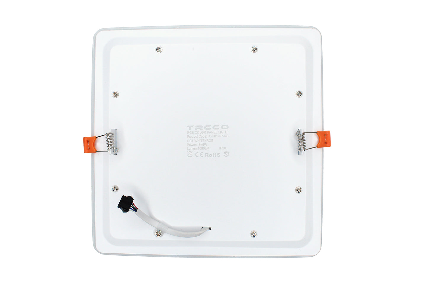 Tecbright LED-Einbaustrahler – RGB AmbiGlow XXL | 18+6W Kaltweiss + RGB