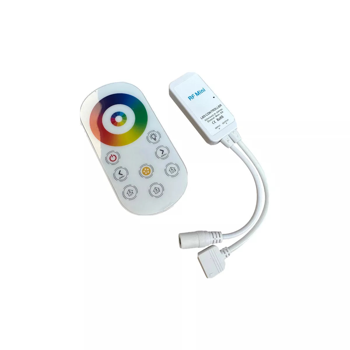 LED RF Controller mit Fernbedienung – Flexible Steuerung für RGB und RGBW LED Streifen (5-24V)
