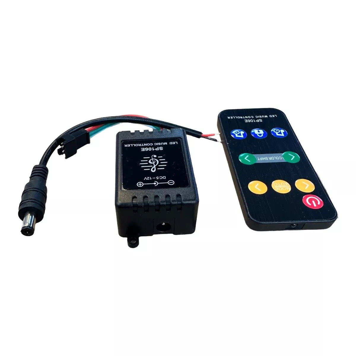 LED Musikcontroller SP106E – 9-Tasten-Musiksteuerung für WS2811 und WS2812 LED Streifen (DC 5-12V)